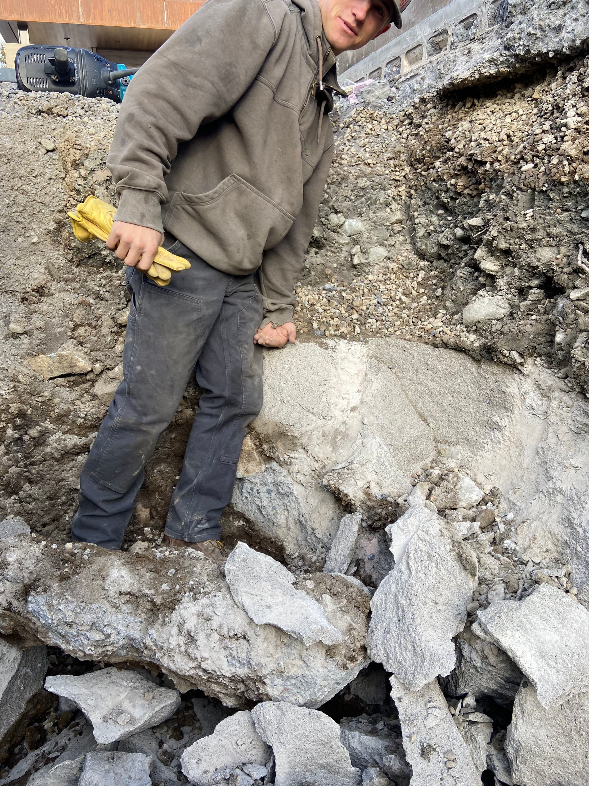 Concrete Demolition and Transformation in Big Sky